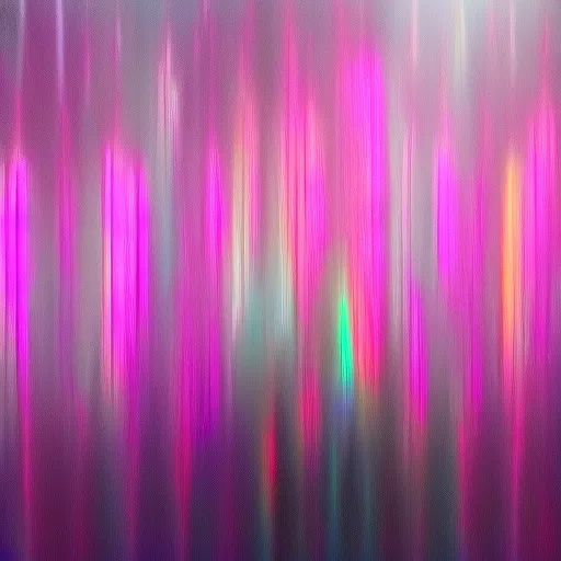 a blurry image of pink and green lines. colorfulness, purple, pink, violet, material property, magenta, tints and shades, pattern, electric blue, art