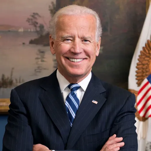 a close up of a person wearing a suit and tie. smile, flag of the united states, dress shirt, gesture, tie, collar, suit, flag, happy, blazer