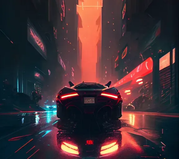 a car driving down a city street at night. vehicle, car, automotive lighting, automotive design, lighting, hood, mode of transport, headlamp, personal luxury car, bumper