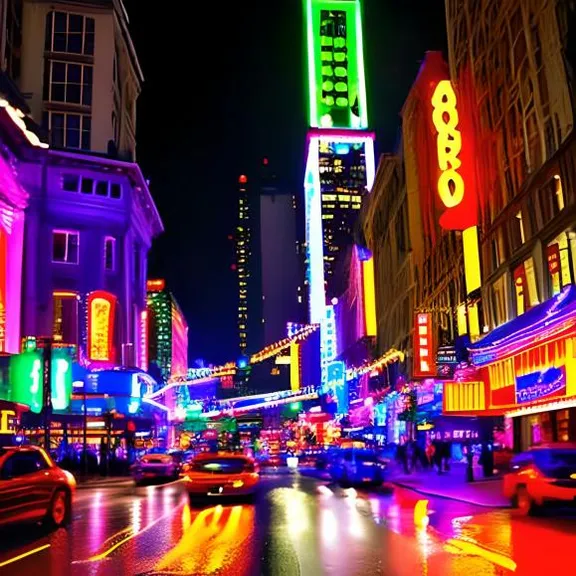 a city street filled with lots of traffic at night. car, building, photograph, automotive lighting, skyscraper, light, wheel, infrastructure, vehicle, purple