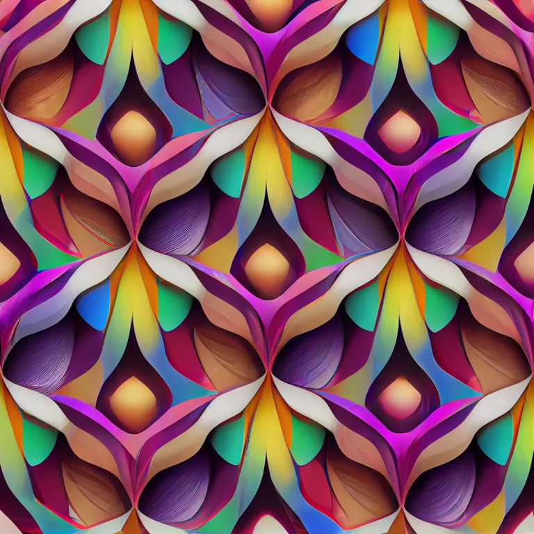 a colorful abstract background with a pattern of overlapping shapes