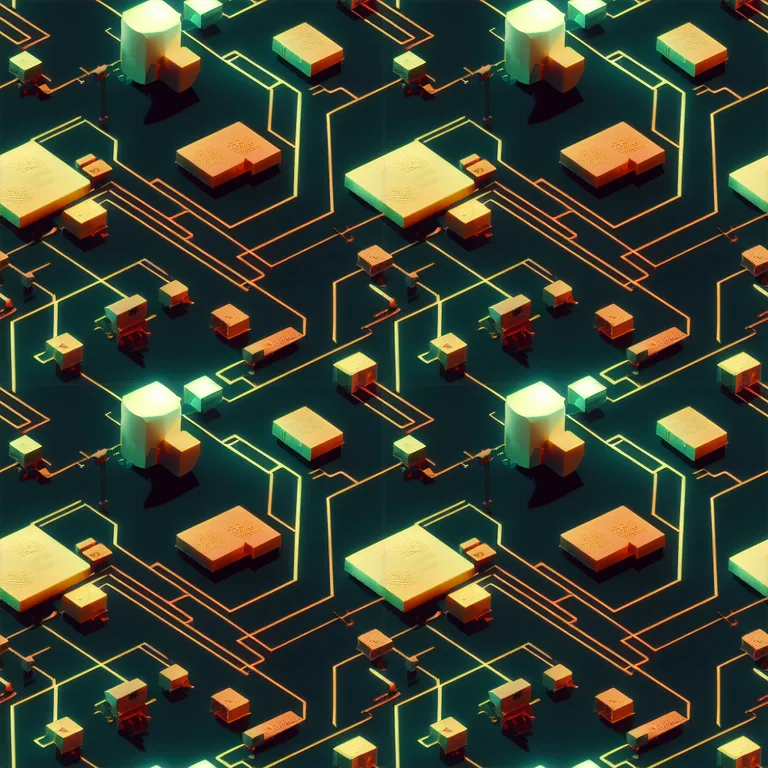 a computer generated image of a computer chip