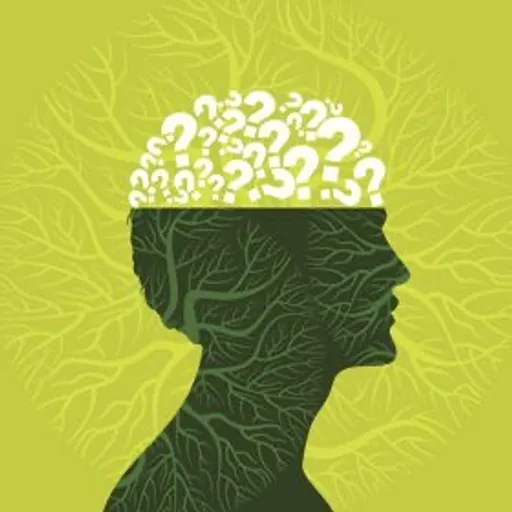 a person with a question mark on their head