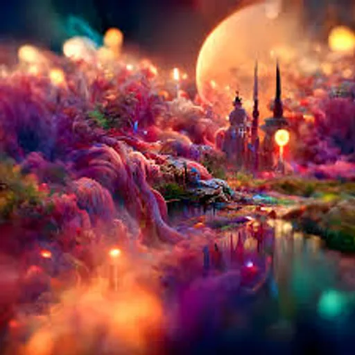 a digital painting of a fantasy landscape