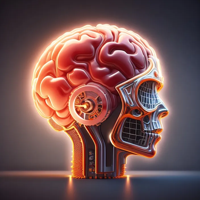 a computer generated image of a human head