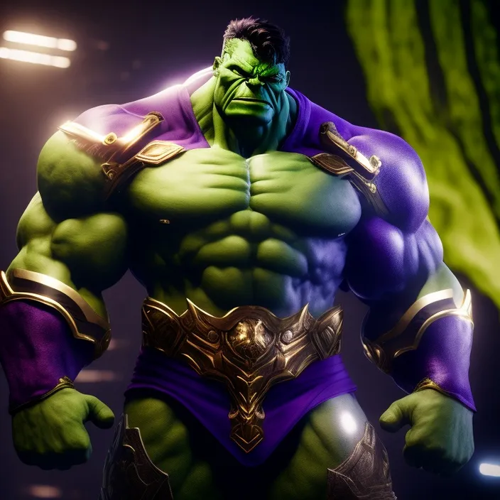 a man dressed as the hulk in a scene from the avengers movie