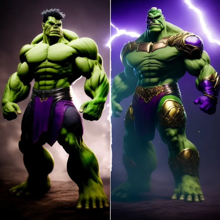 two photos of the same character from the same movie