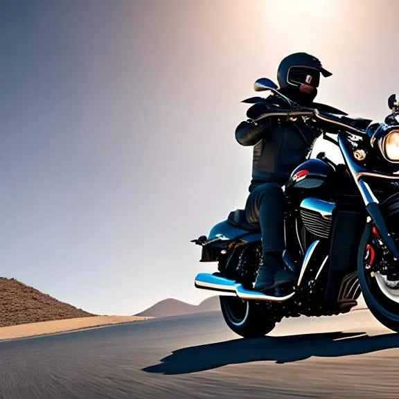 a person riding a motorcycle on a road