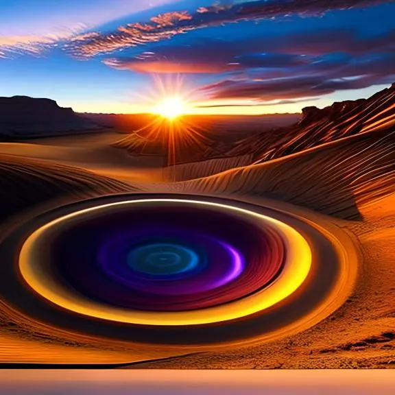 a picture of a sunset in the desert