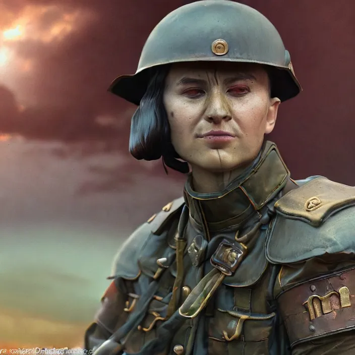 an image of a woman in a military uniform