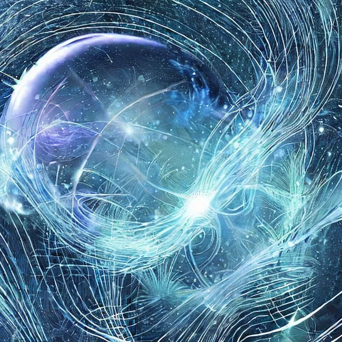 an abstract image of a planet in space