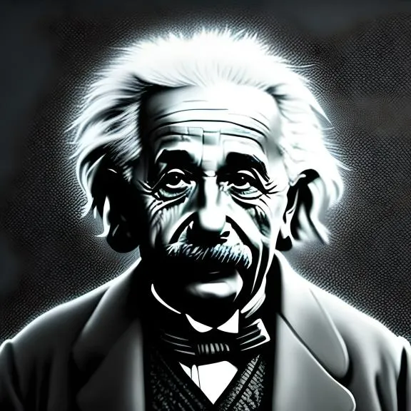 a black and white image of albert einstein