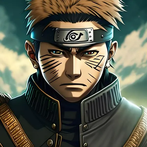 an anime character with a mohawk on his head