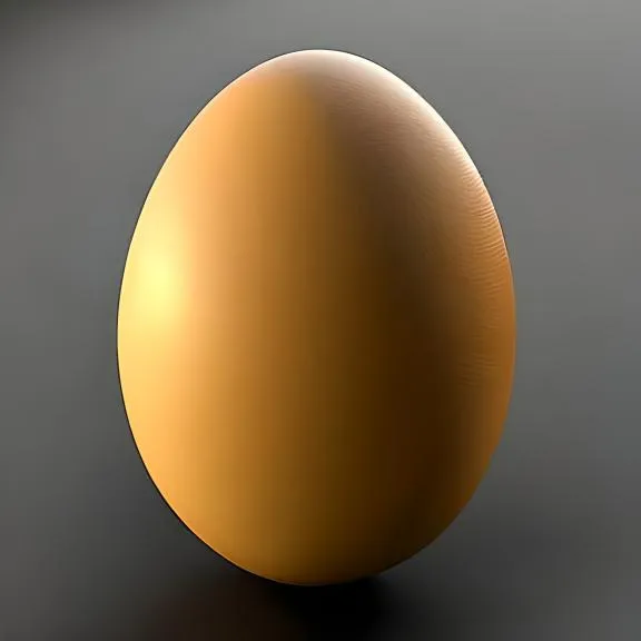 a golden egg sitting on top of a table