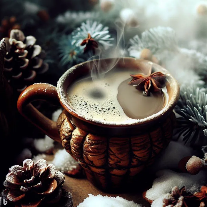 a cup of hot chocolate sitting on top of a table