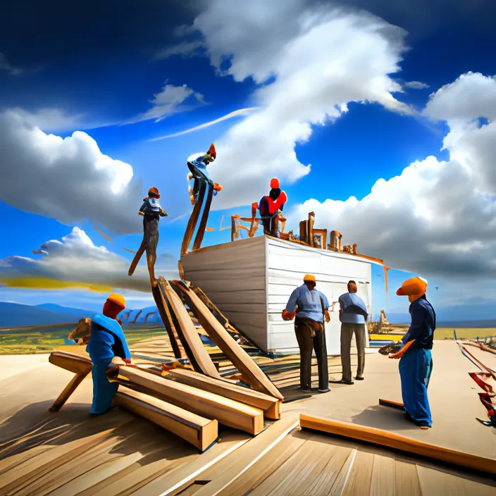 a group of men standing on top of a boat