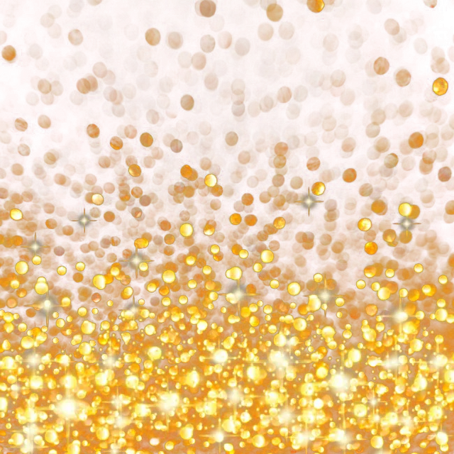 a red and gold background with lots of sparkle