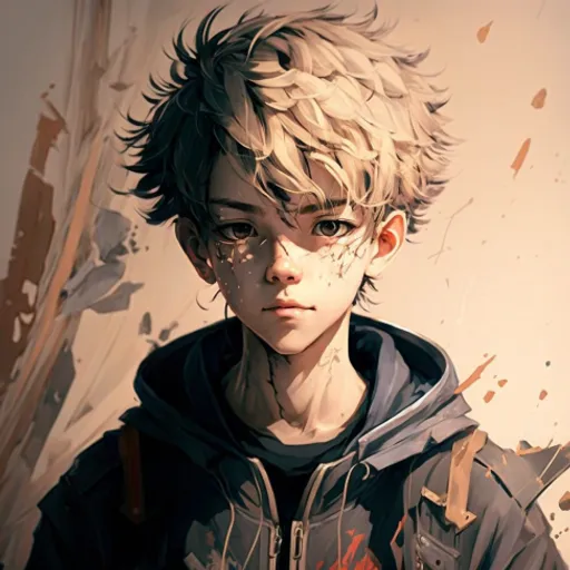 a boy with glasses and a hoodie on