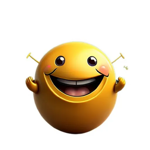 a yellow ball with a smile on it