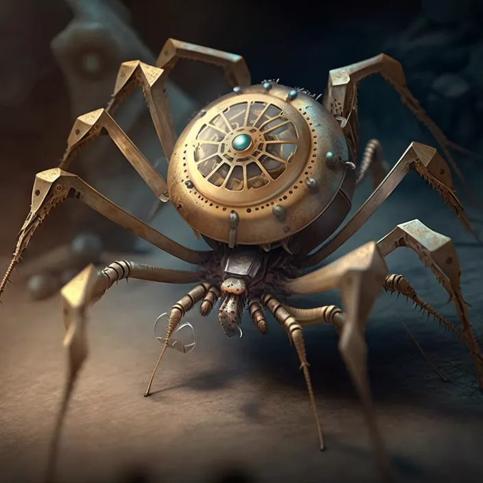 a computer generated image of a giant spider