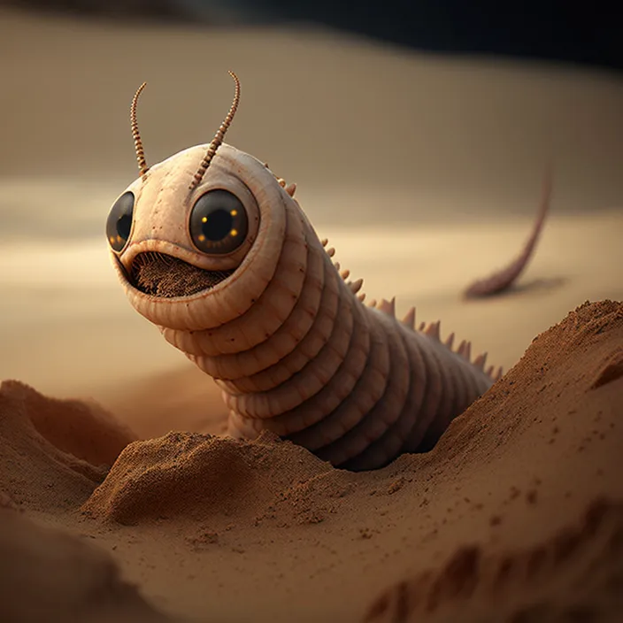 a very cute looking bug in the sand