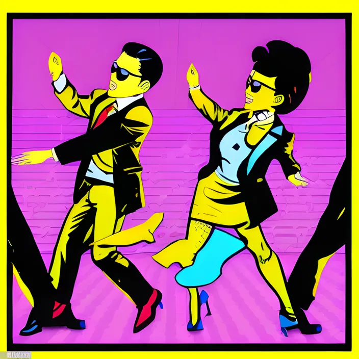a couple of people that are dancing together