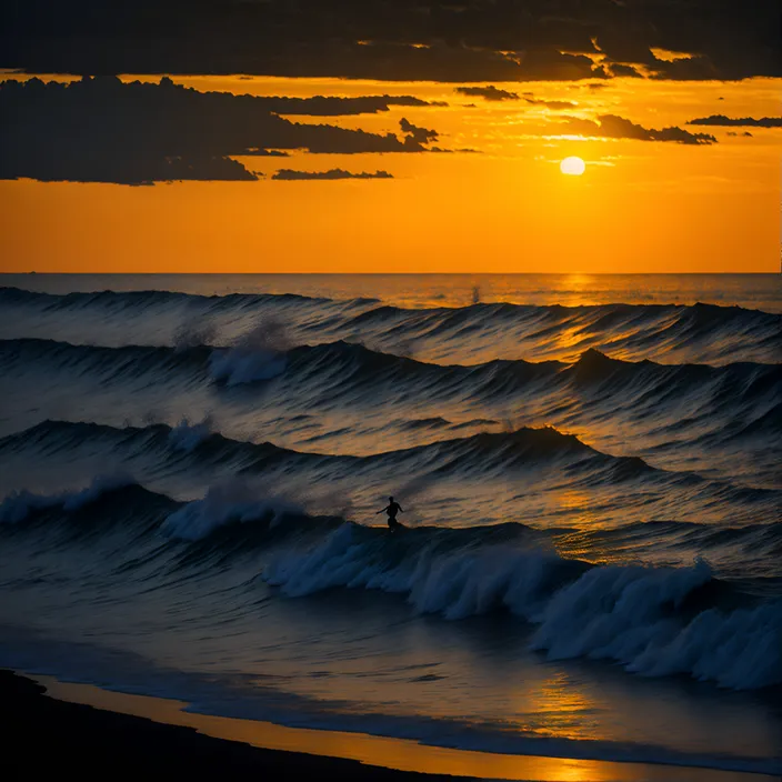 a person riding a surfboard on top of a wave