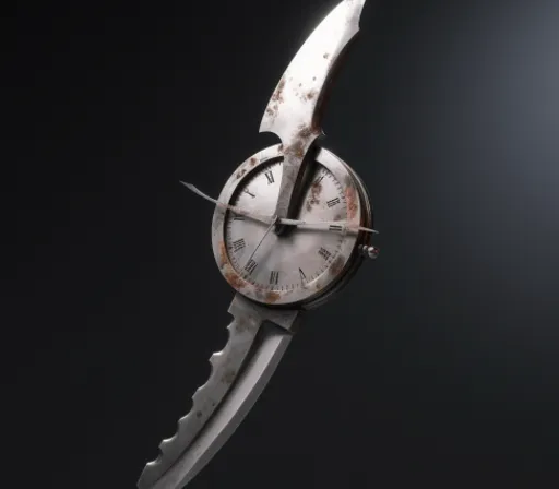 an old watch with a broken face on a black background