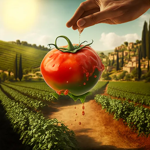 food, plant, sky, fruit, natural foods, plum tomato, natural landscape, grass, whole food, tomato