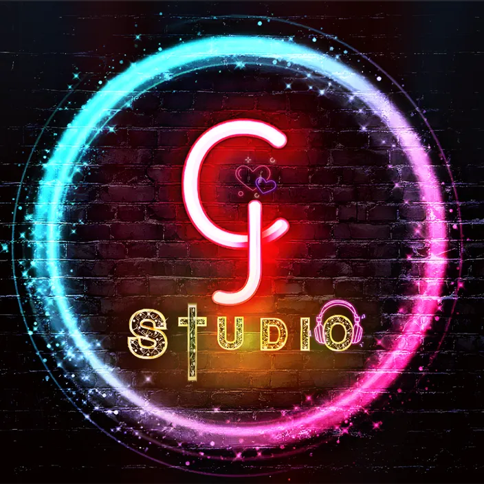 a neon sign that reads g studio