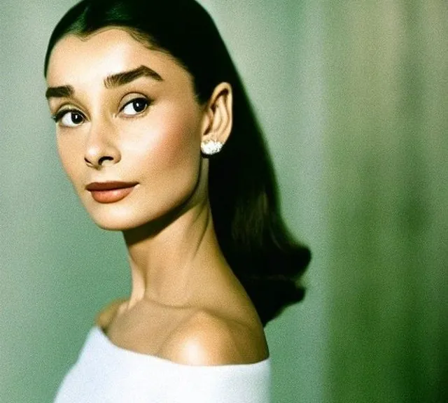 a woman in a white top is posing for a picture