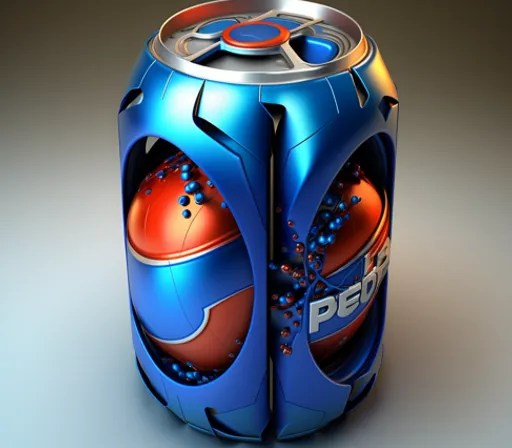 a can of pepsi is shown in this image