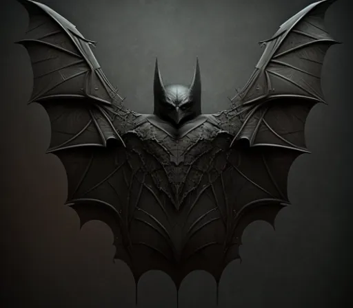 the dark knight batman logo on a dark background