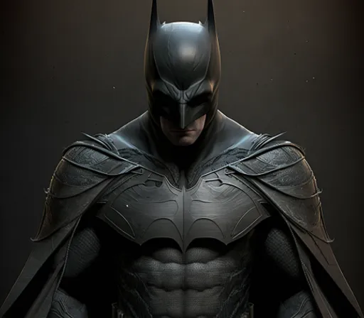 a man in a batman costume with his hands on his hips