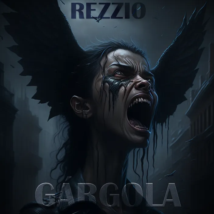 a poster of the face of a woman with wings and anger, transformed by Photoshop. turn it into a poster of the face of a woman with wings and anger