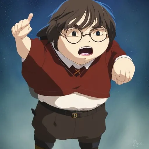 glasses, hand, cartoon, gesture, sleeve, happy, thumb, finger, fictional character, art
