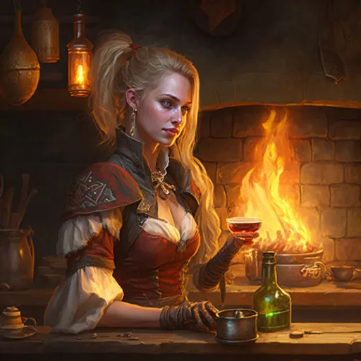 a painting of a woman holding a glass of wine