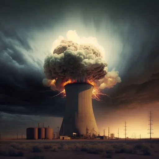 cloud, sky, atmosphere, nuclear power plant, nature, cooling tower, electricity, pollution, atmospheric phenomenon, horizon