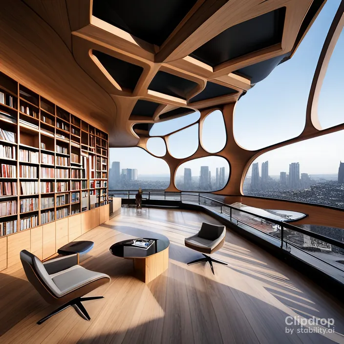 property, furniture, building, bookcase, sky, wood, shelf, lighting, interior design, architecture