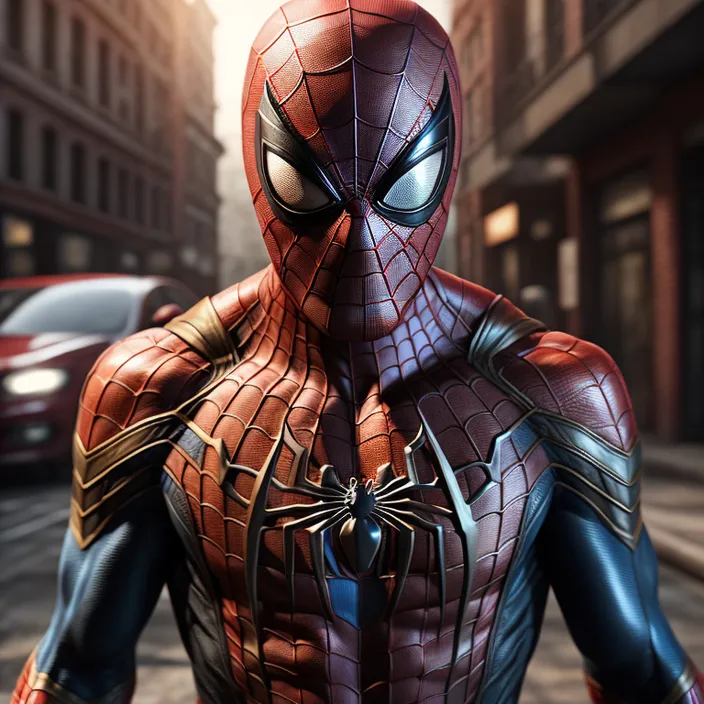 arm, muscle, neck, cartoon, spider-man, red, chest, event, fictional character, art