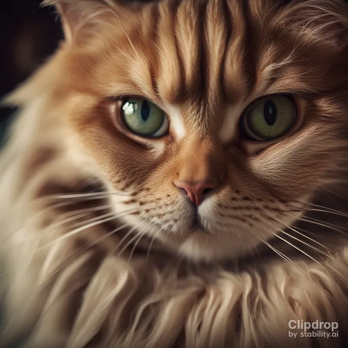 a close up of a cat with green eyes