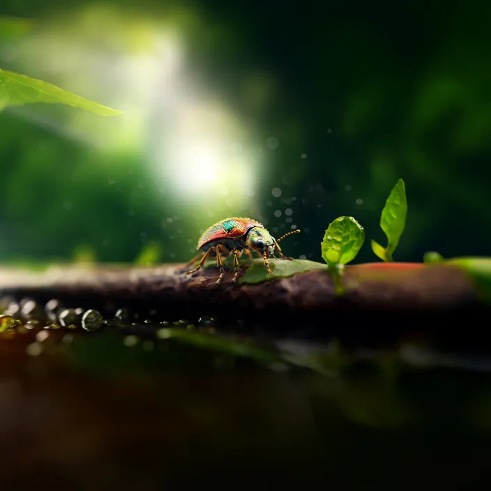 a close up of a bug on a leaf