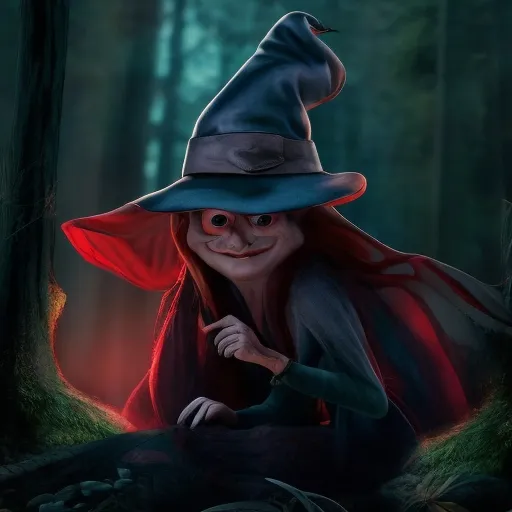 a painting of a woman dressed as a wizard