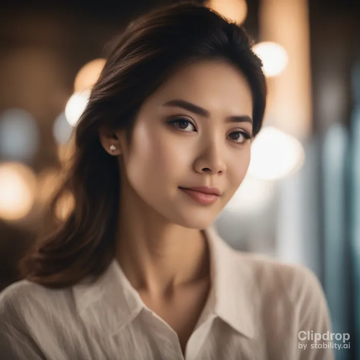 a woman in a white shirt posing for a picture