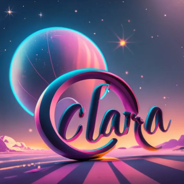 the word claro is surrounded by a sphere and stars