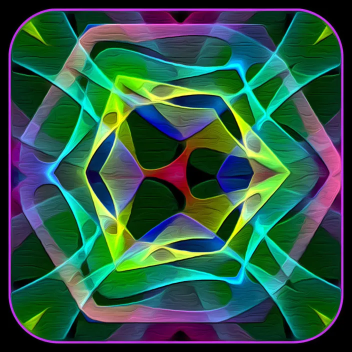 a computer generated image of a colorful flower