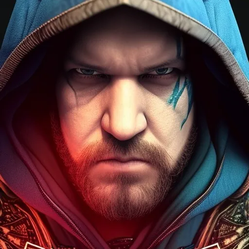 a close up of a person wearing a hoodie
