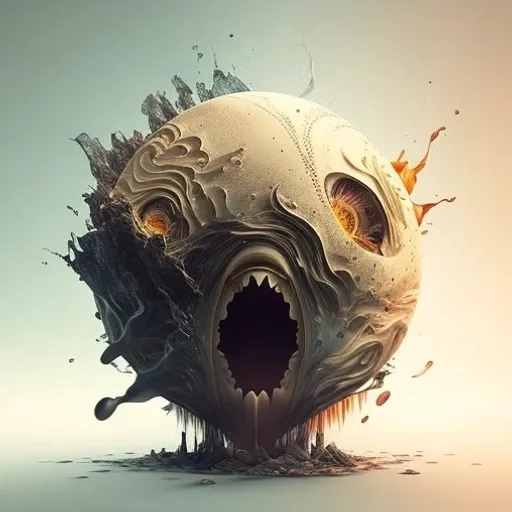 a strange looking object with a hole in it