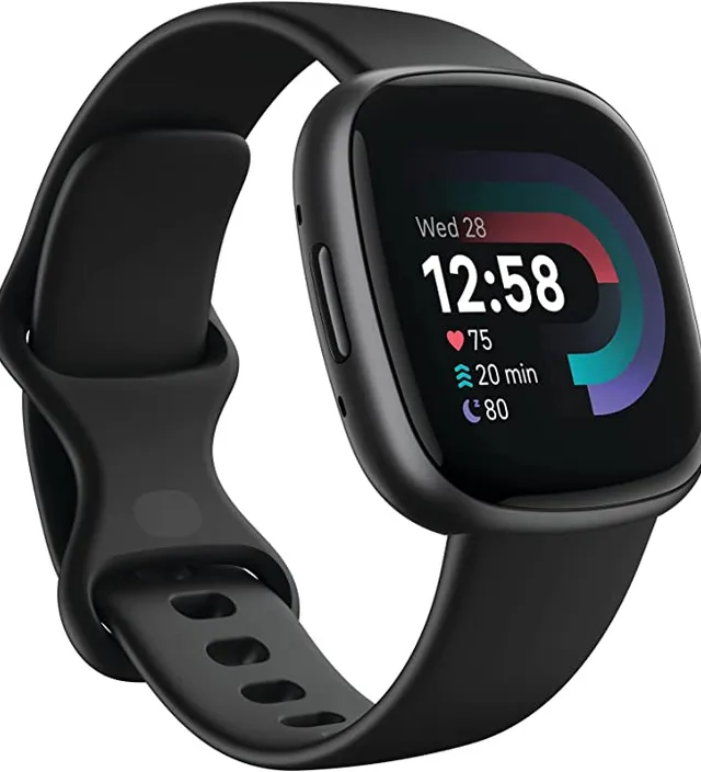 a smart watch with a heart rate monitor