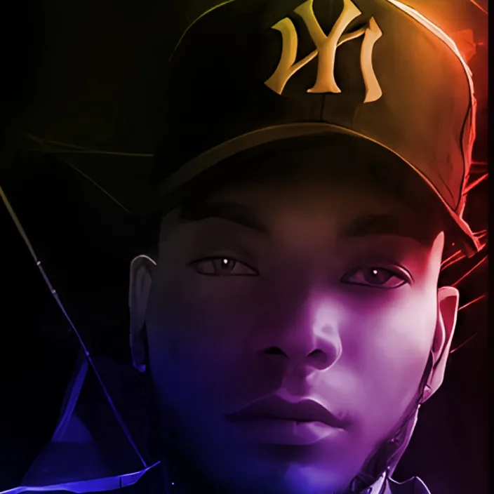 a digital painting of a baseball player wearing a new york yankees hat